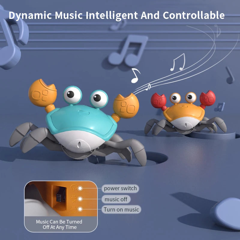 Auto-Sensing Obstacle-Crawling Crab Toy
